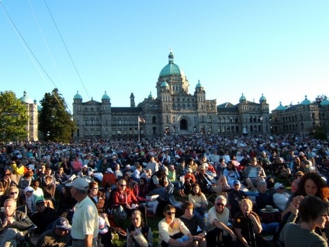 The audience at the legislature